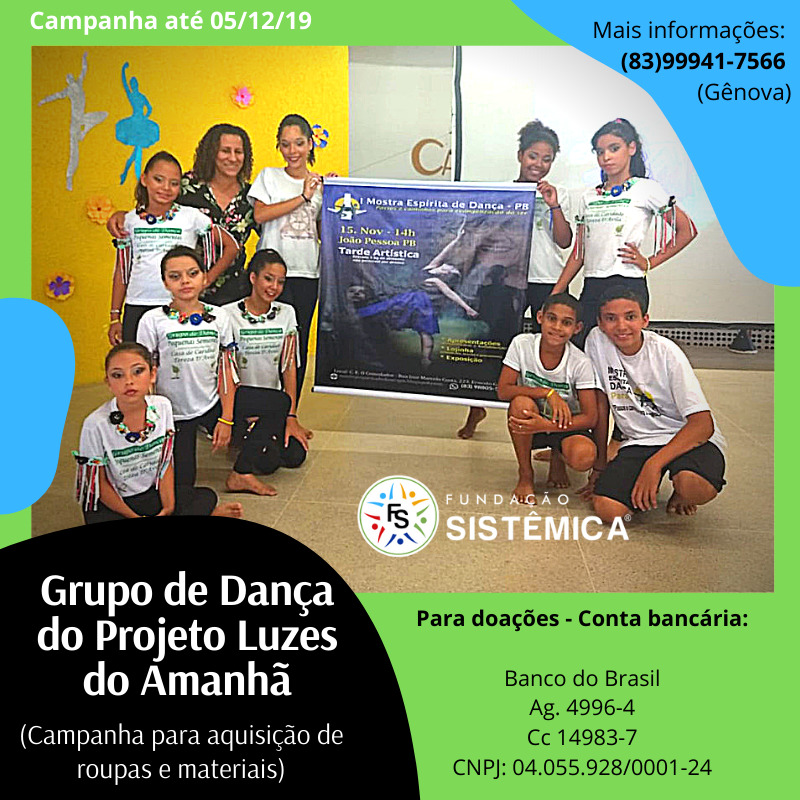 Apoie o Grupo de Dança Luzes do Amanhã
